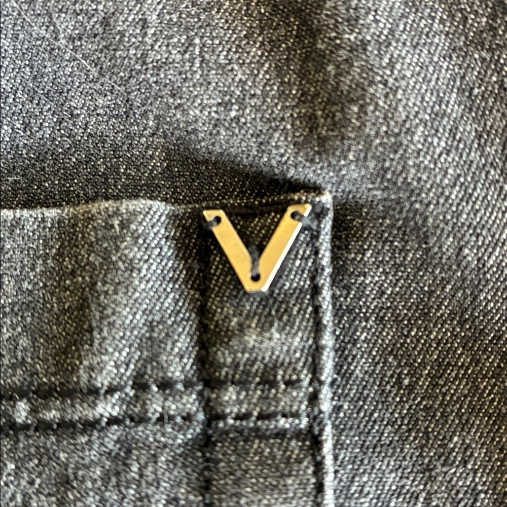 Vince Jeans Women's 10, Charcoal grey Denim, Hi rise, Skinny, zip/snap front Euc - Picture 10 of 16